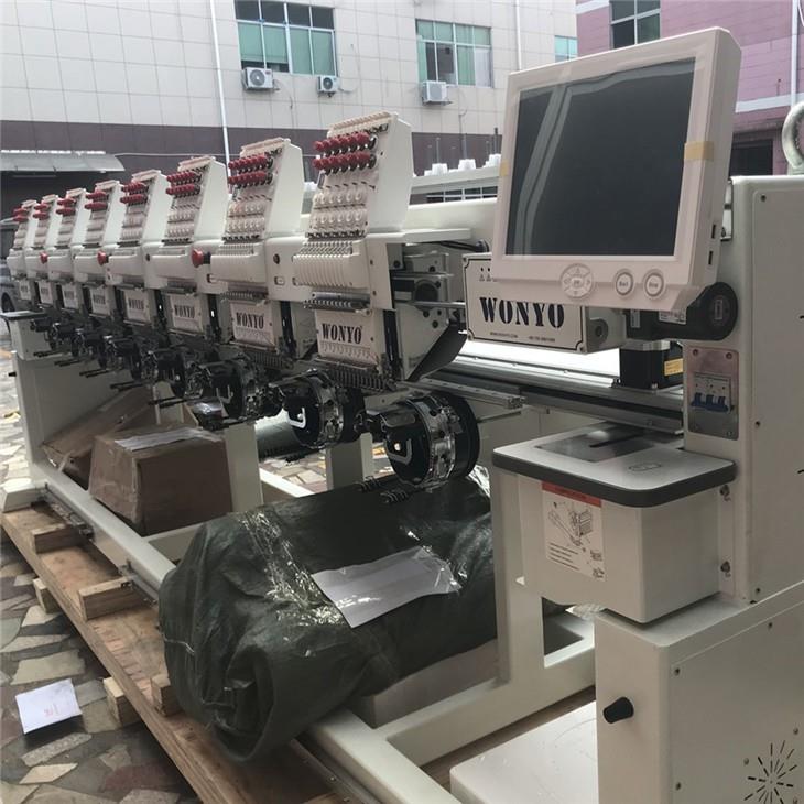 Multi Function Cap T-shirt Garment Monograming Embroidery Machine 8 Heads